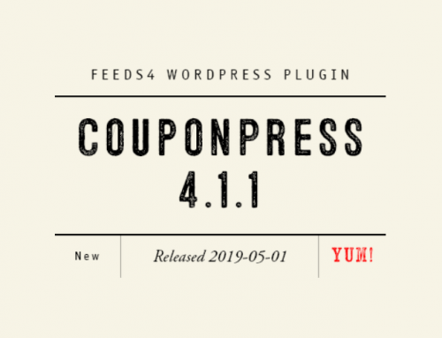 CouponPress Plugin 4.1.1 Released